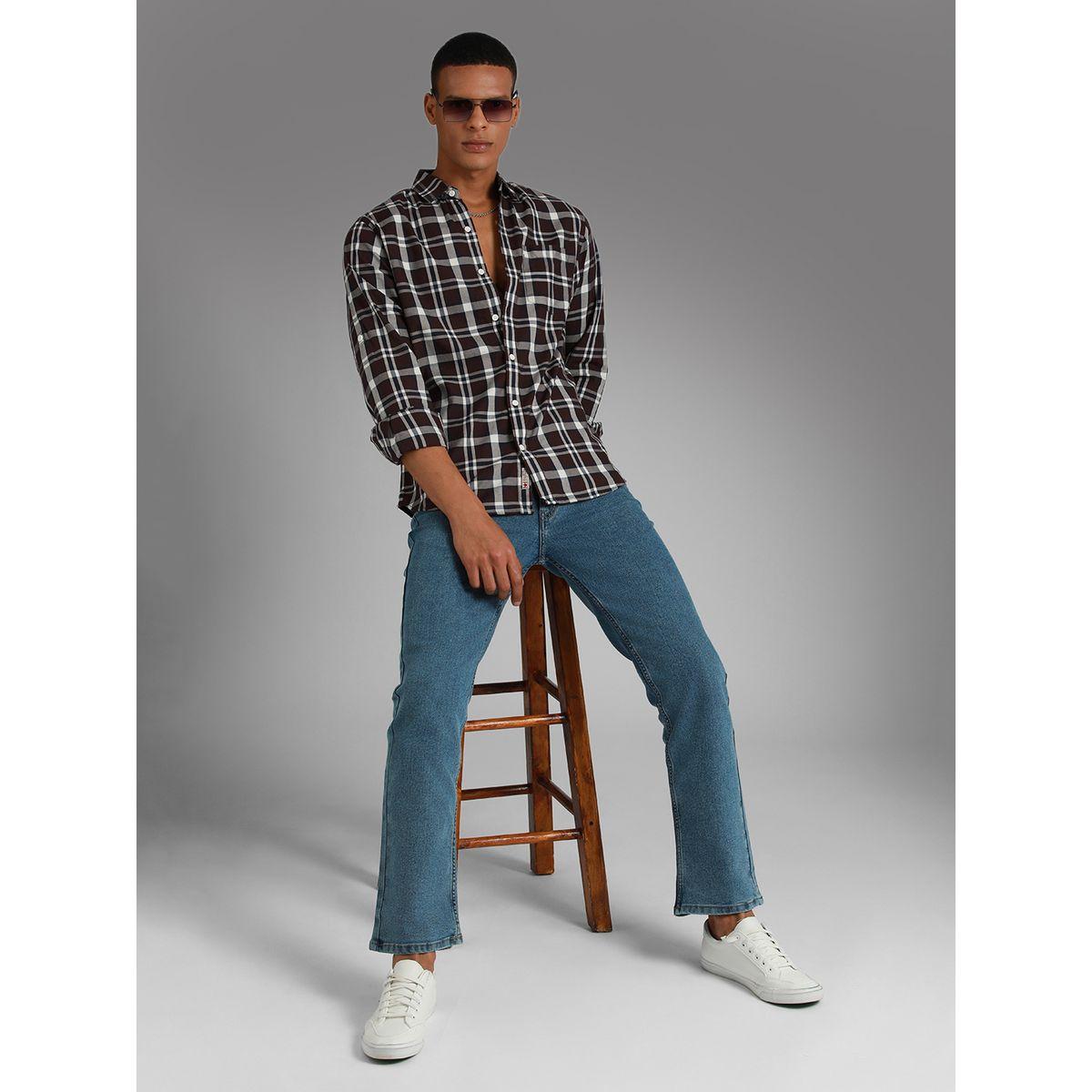 High Star X Styli Tartan Checked Pocket Detail Shirt with Roll Up Sleeves-men-clothing-shirts-image-4