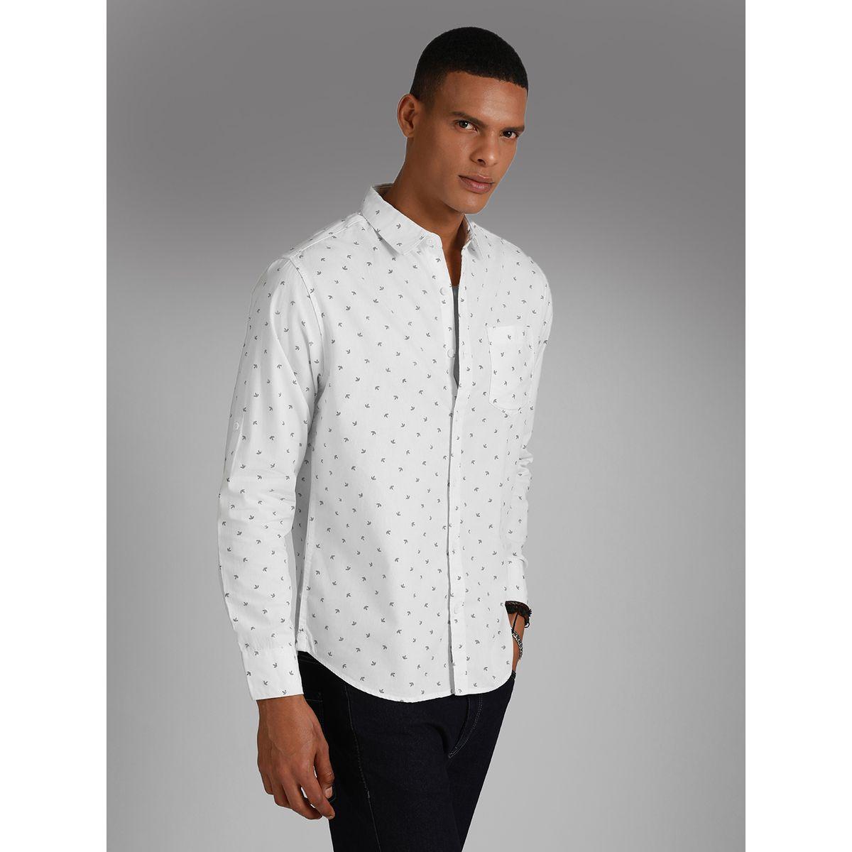 High Star X Styli Ditsy Print Pocket Detail Shirt with Roll Up Sleeves-men-clothing-shirts-image-1