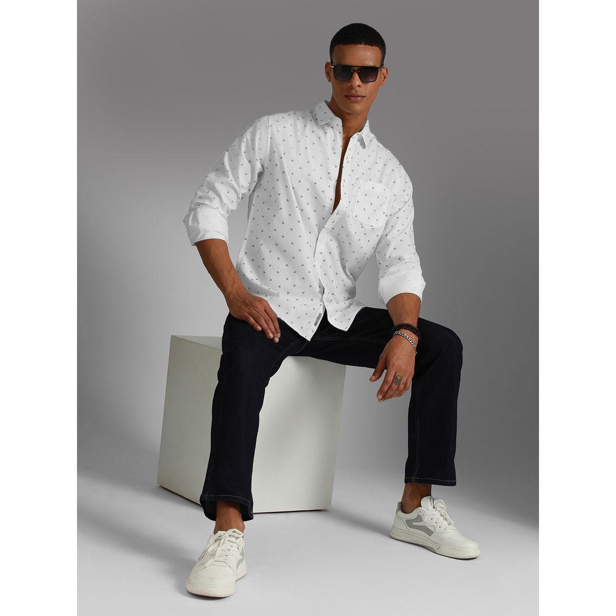 High Star X Styli Ditsy Print Pocket Detail Shirt with Roll Up Sleeves-men-clothing-shirts-image-3