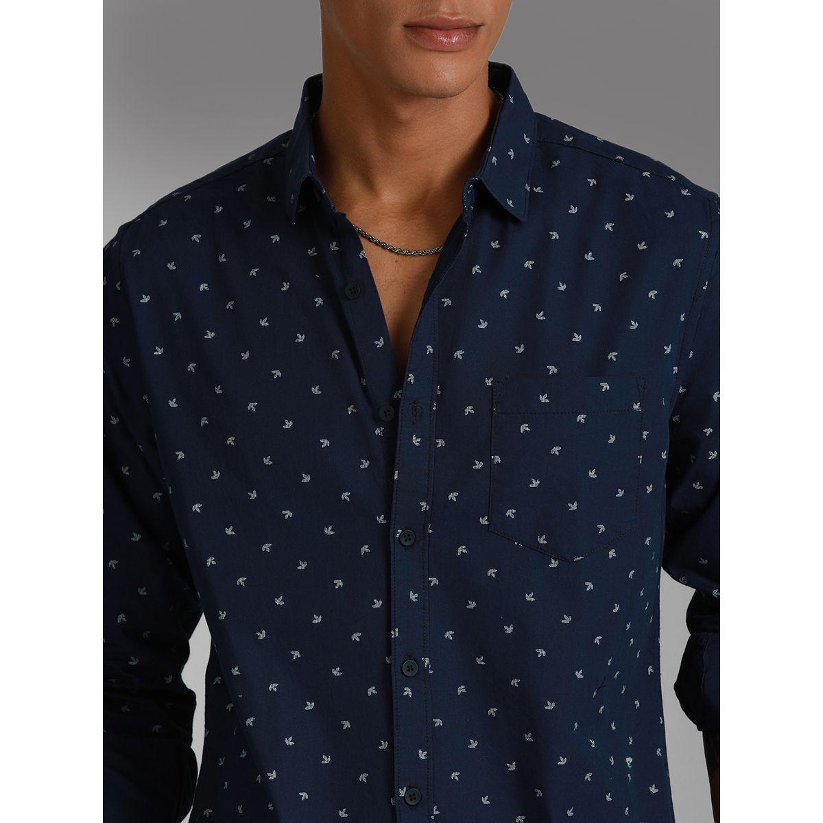 High Star X Styli Ditsy Print Pocket Detail Shirt with Roll Up Sleeves-men-clothing-shirts-image-2