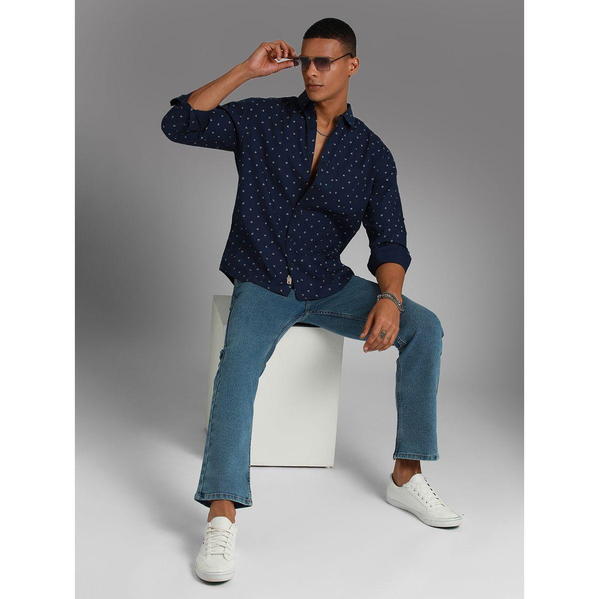 High Star X Styli Ditsy Print Pocket Detail Shirt with Roll Up Sleeves-men-clothing-shirts-image-4