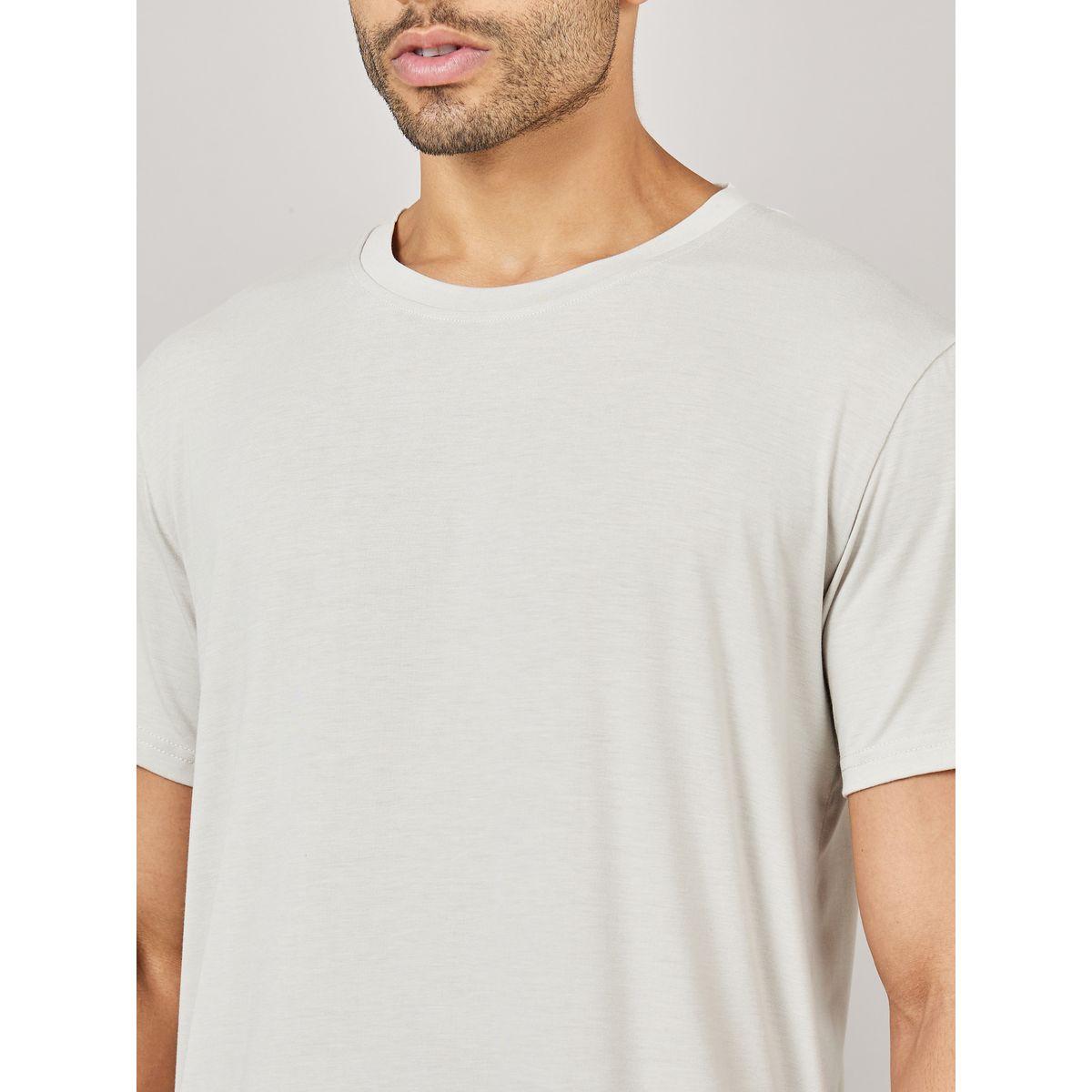 Styli Unwind Cotton Stretch Crew Neck T-shirt and Short Set-men-clothing-nightwear-sets-image-3