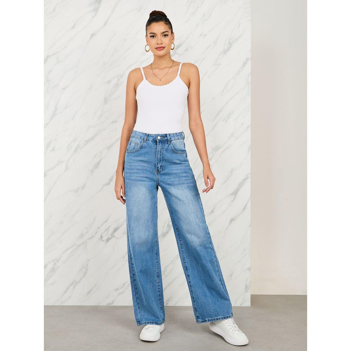 Styli Cotton Lycra Fitted Strappy Cropped Tank-women-clothing-tshirts-image-2