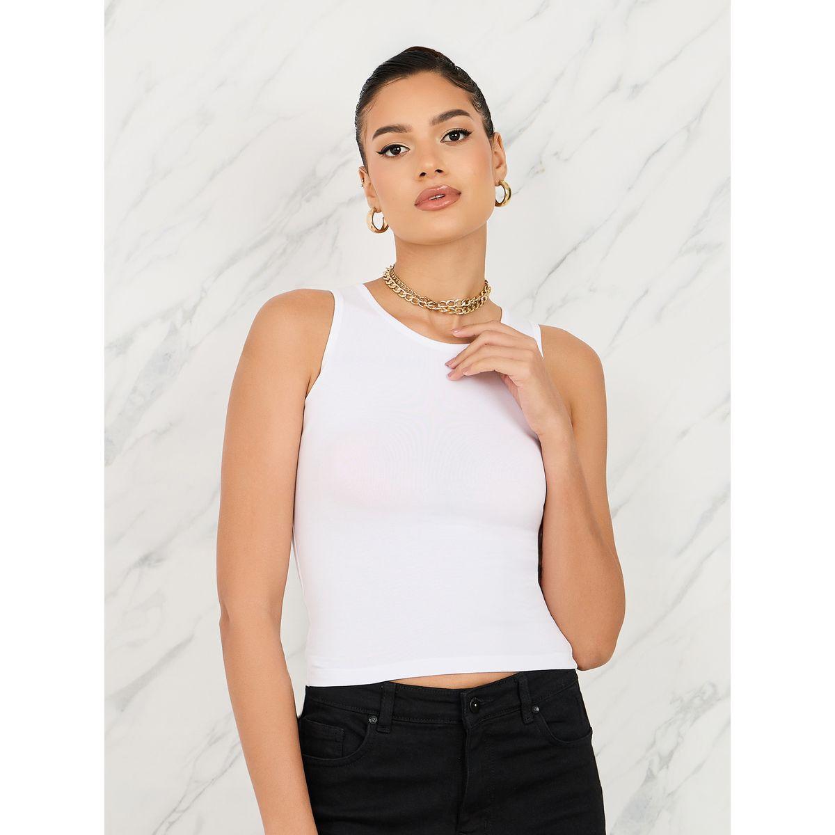 Styli Pack of 2 - Cotton Lycra Sleeveless Tank-women-clothing-tshirts-image-4