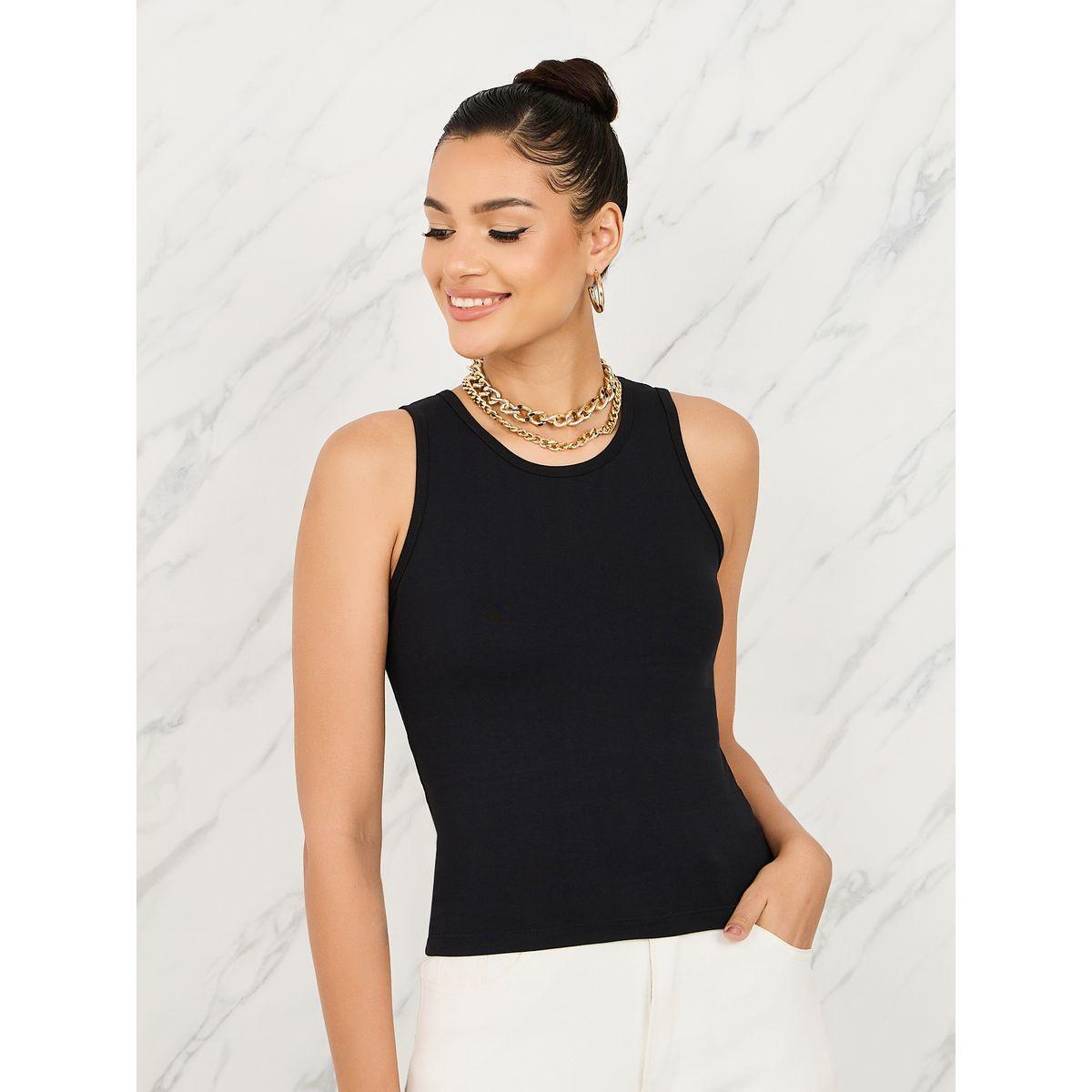 مجموعة من 2 بلوزة قطن ليكرا بلا اكمام-women-clothing-tshirts-image-7