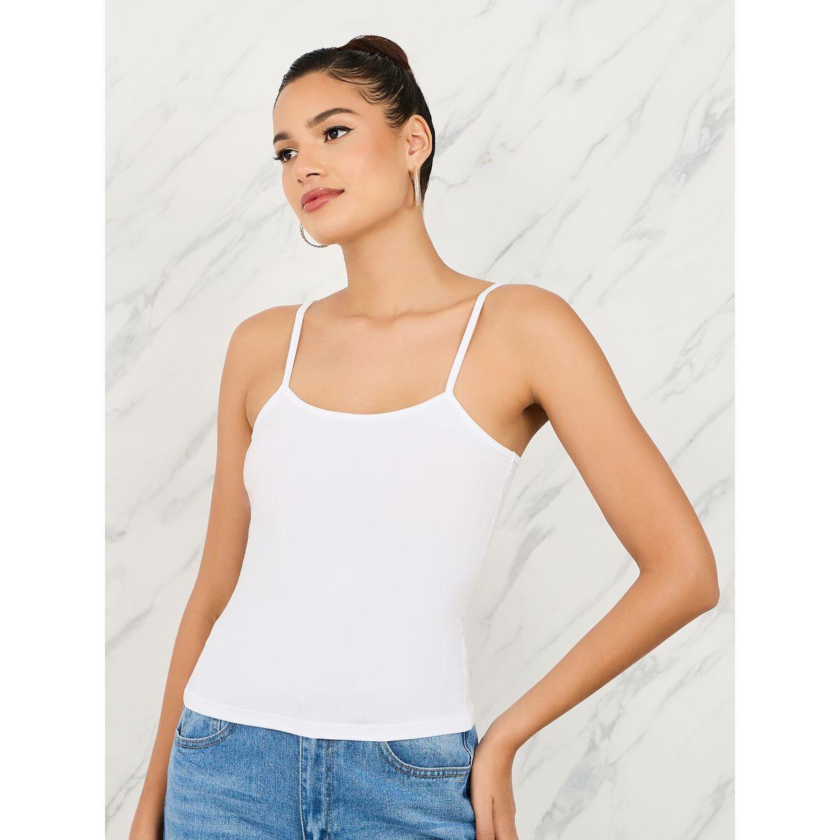 Styli Fitted Solid Scoop Neck Strappy Tank-women-clothing-tshirts-image-7