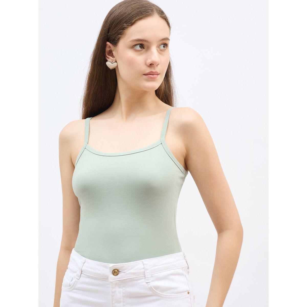 Styli Fitted Solid Scoop Neck Strappy Tank-women-clothing-tshirts-image-4