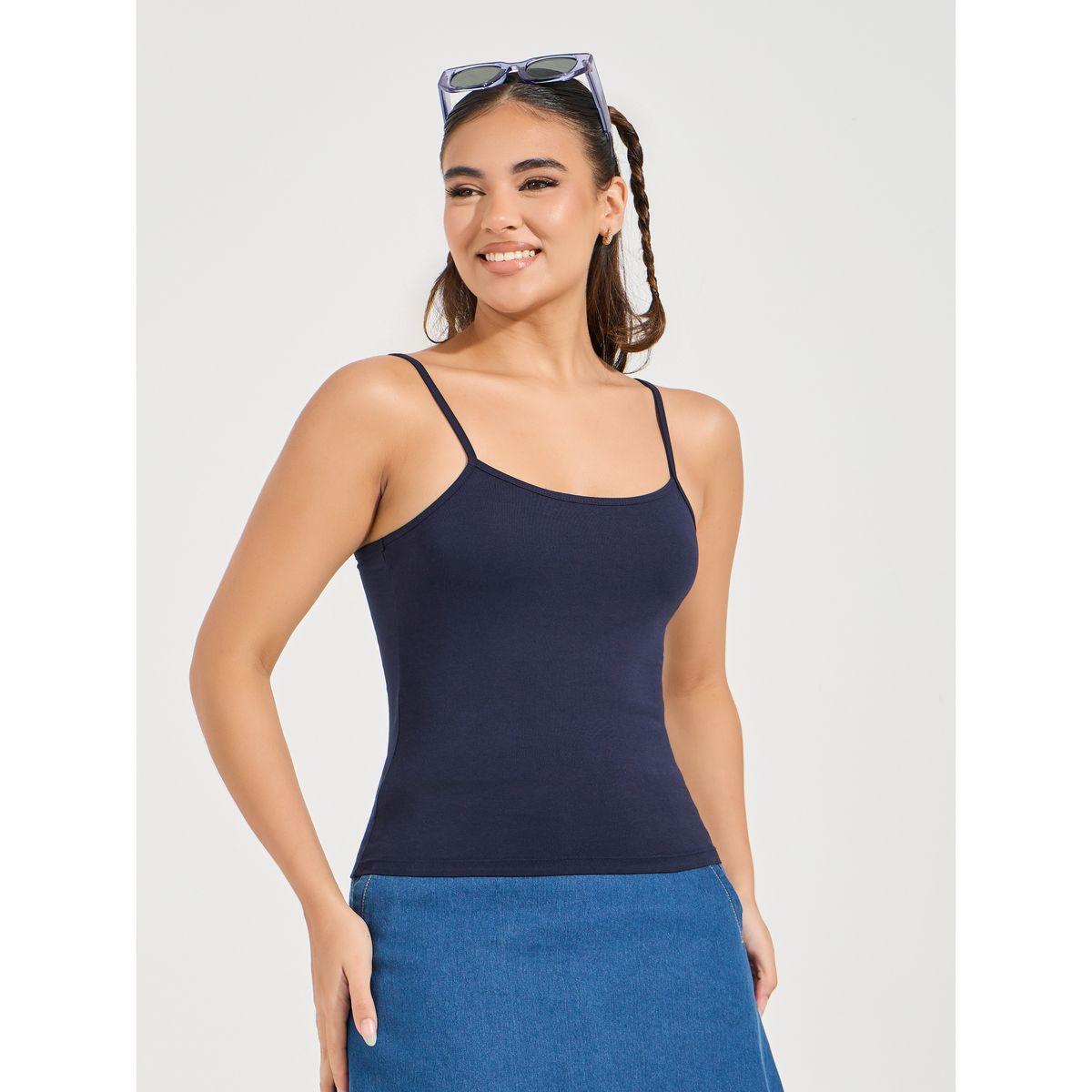 مجموعة من 2 بلوزة كامي بنسيج ليكرا-women-clothing-tshirts-image-5