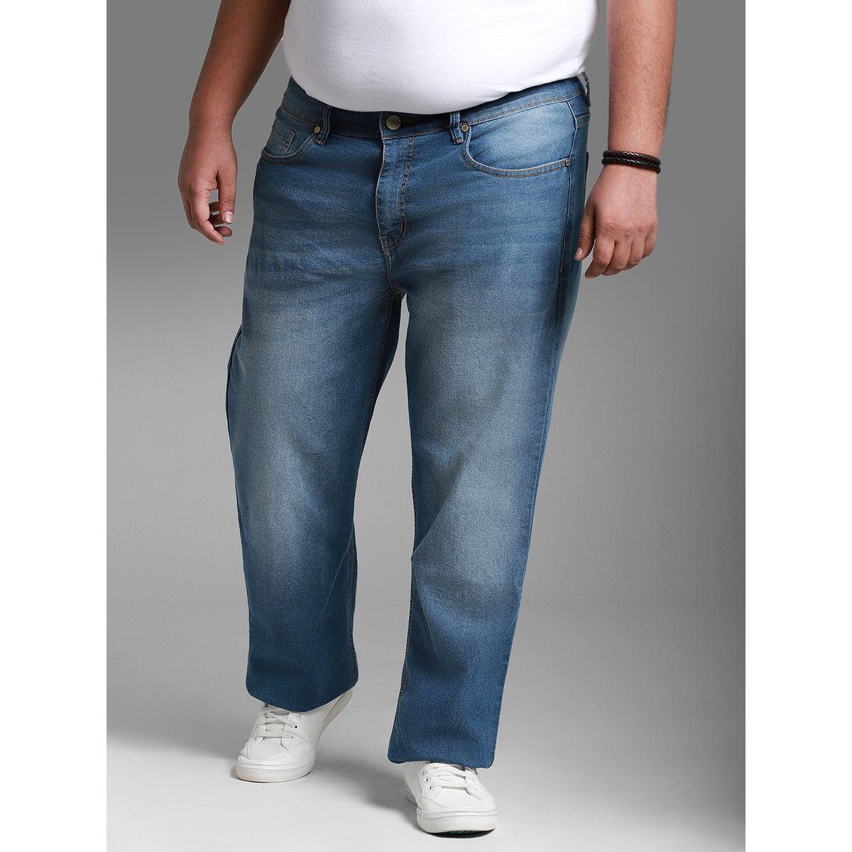 High Star X Styli Plus Size Mid Rise Light Fade Stretchable Jeans-men-clothing-bottoms-jeans-image-1