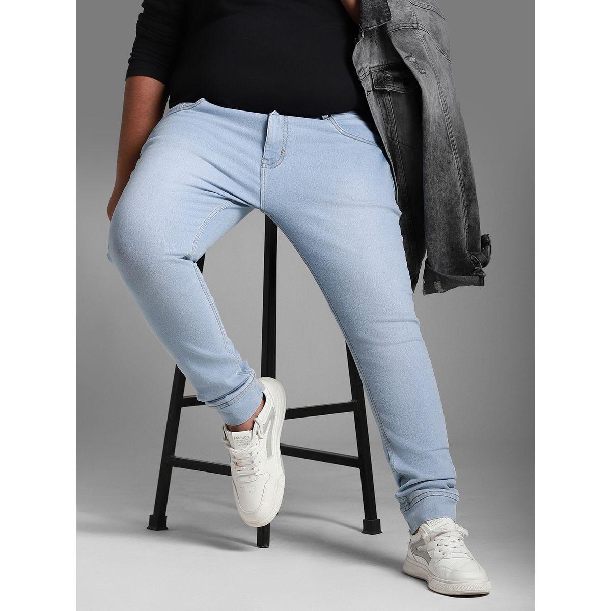 High Star X Styli Plus Size Light Fade Stretchable Slim Fit Jeans-men-clothing-bottoms-jeans-image-1
