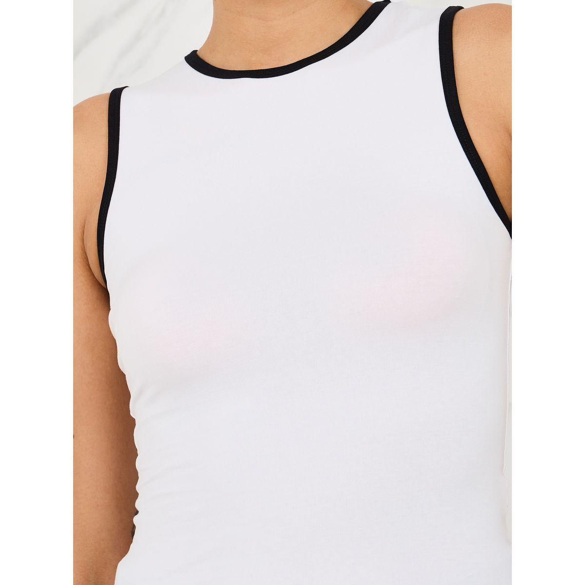 Styli Fitted Contrast Trim Tank-women-clothing-tshirts-image-4