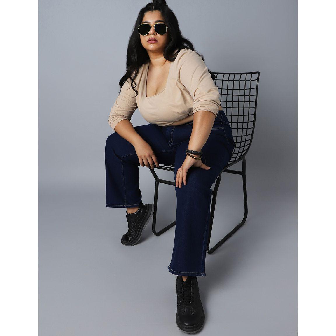 High Star X Styli  Plus High Rise Jeans with Button Closure-women-clothing-bottoms-jeans-image-1
