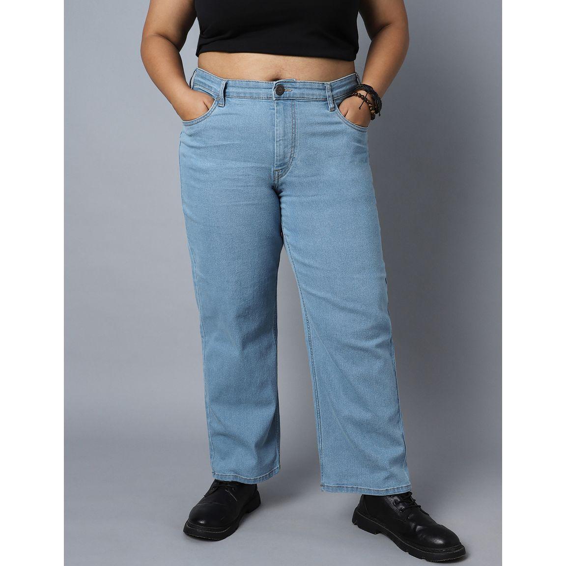 High Star X Styli  Plus High Rise Jeans with Button Closure-women-clothing-bottoms-jeans-image-2