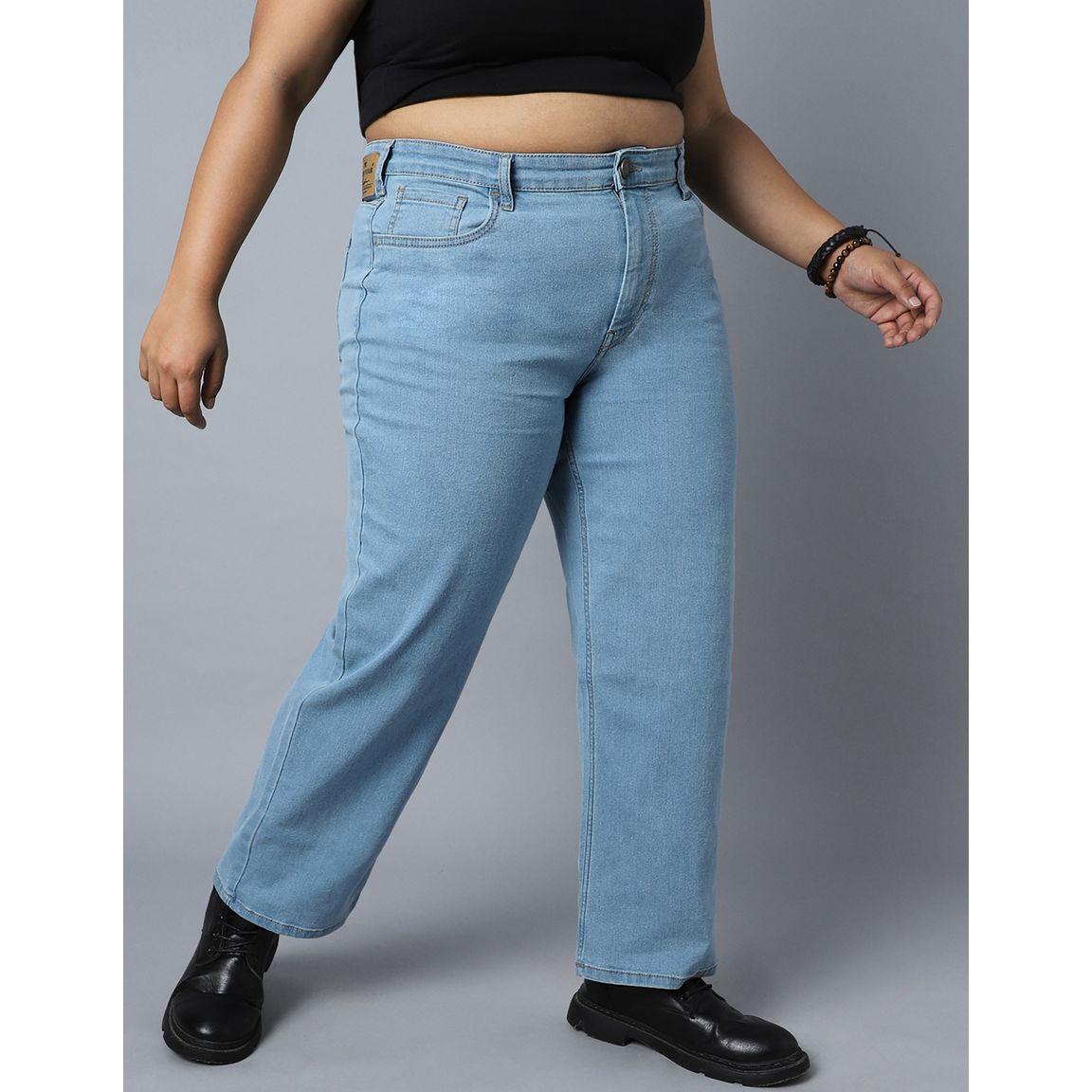 High Star X Styli  Plus High Rise Jeans with Button Closure-women-clothing-bottoms-jeans-image-3