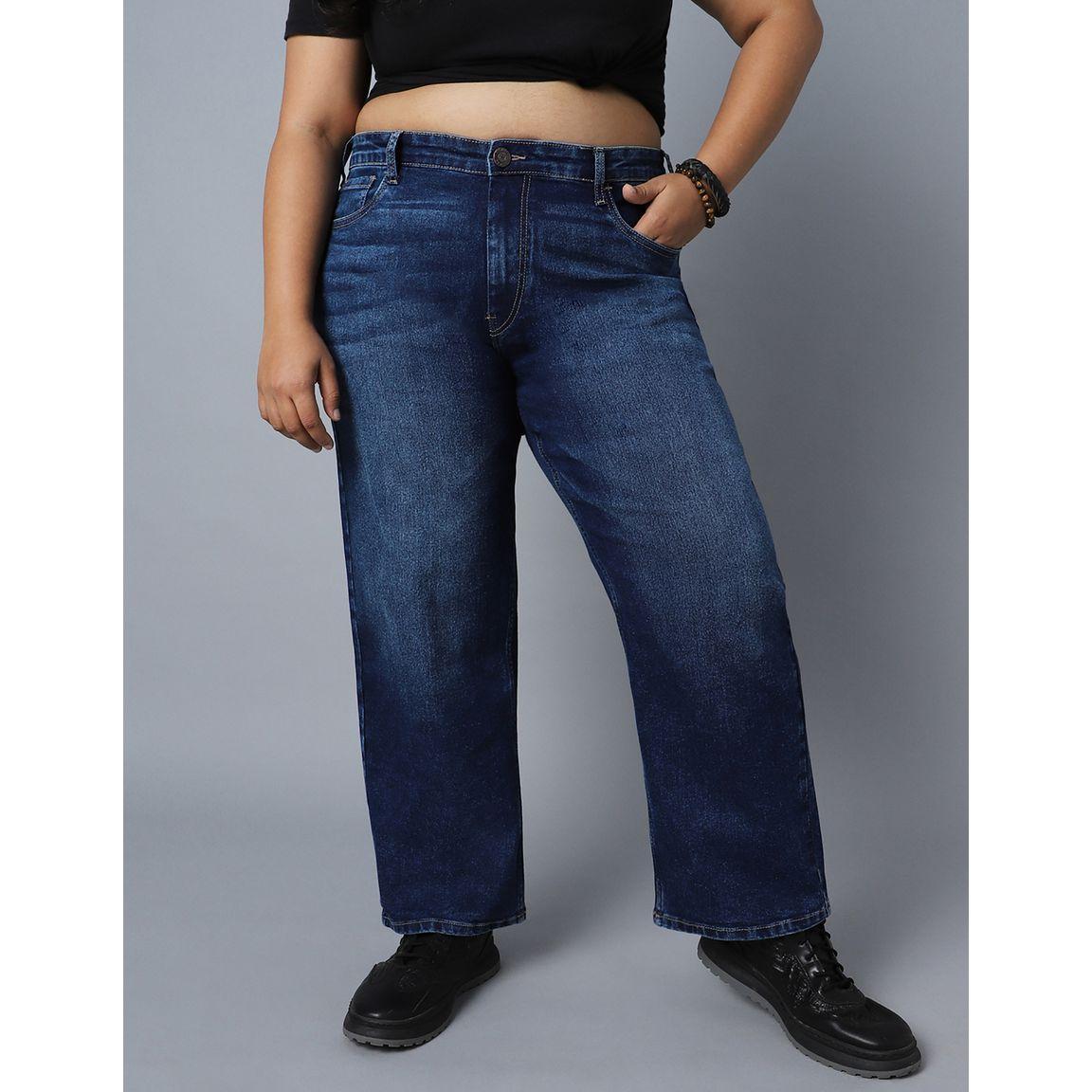 High Star X Styli  Plus High Rise Jeans with Button Closure-women-clothing-bottoms-jeans-image-2
