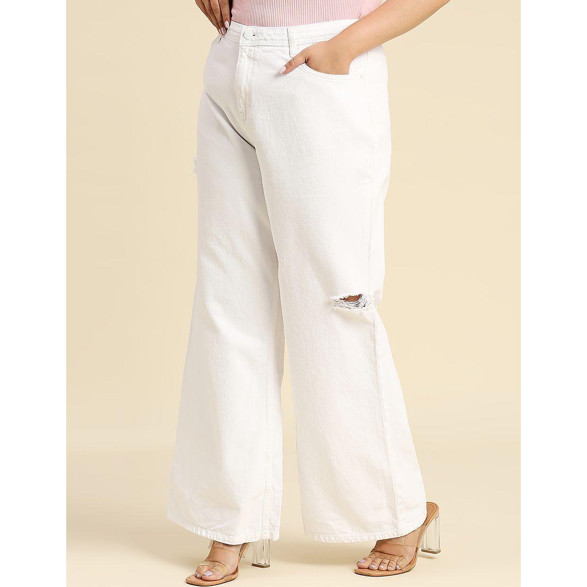 High Star X Styli  Plus Wide Leg Light Distress Jeans-women-clothing-bottoms-jeans-image-3