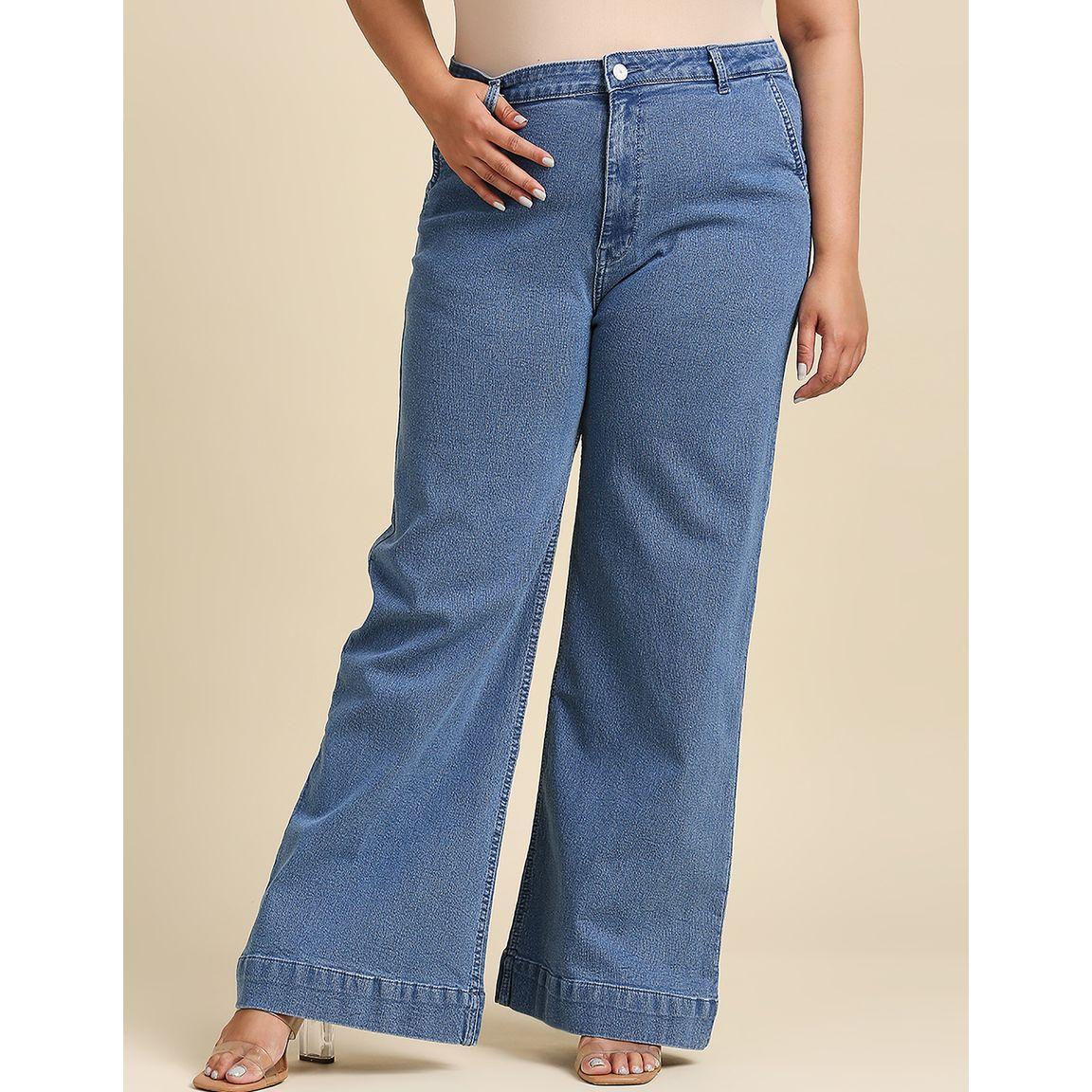 High Star X Styli  Plus High Rise Wide Leg Jeans-women-clothing-bottoms-jeans-image-1