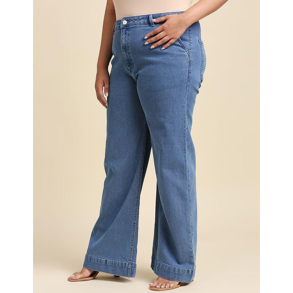 High Star X Styli  Plus High Rise Wide Leg Jeans-women-clothing-bottoms-jeans-image-2