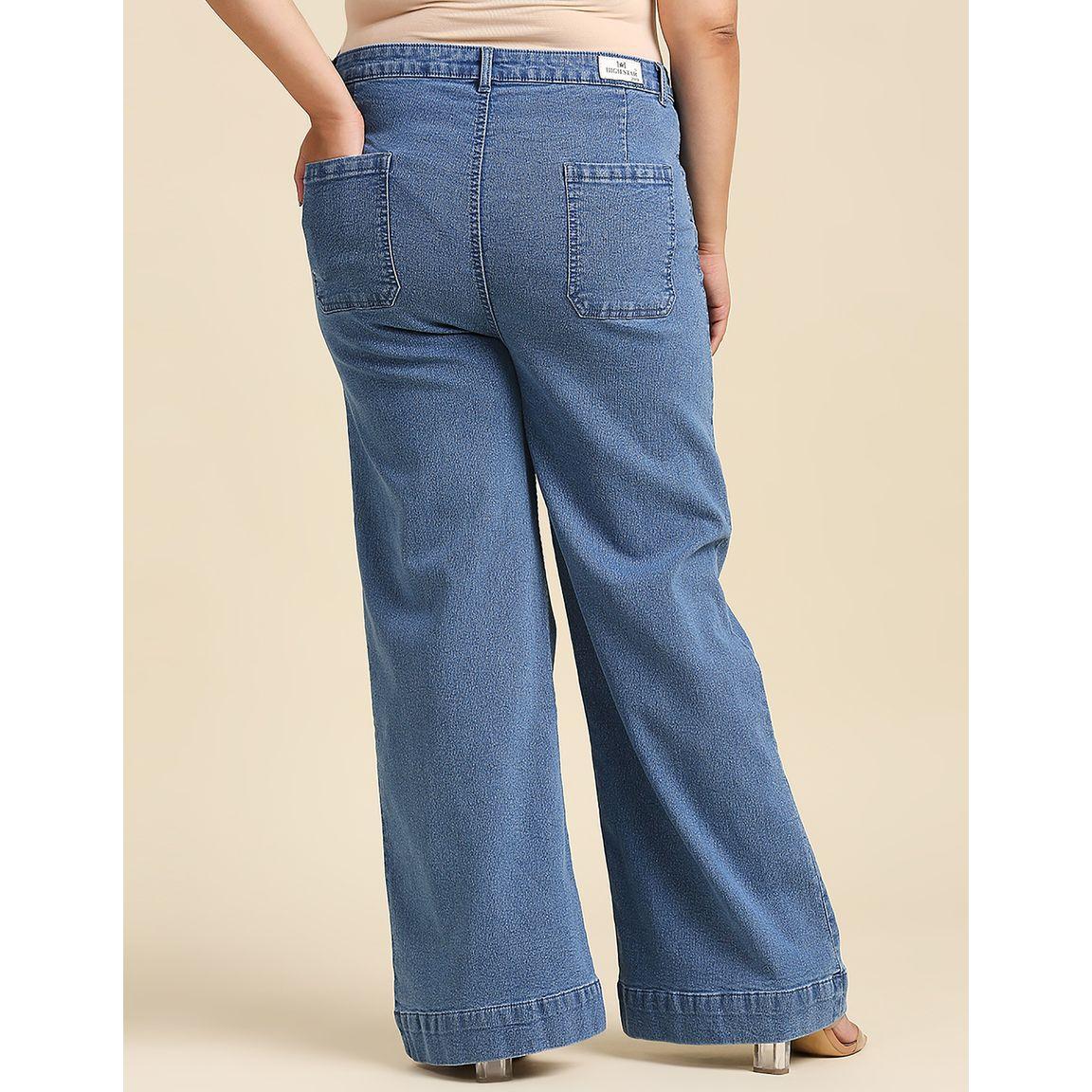 High Star X Styli  Plus High Rise Wide Leg Jeans-women-clothing-bottoms-jeans-image-4