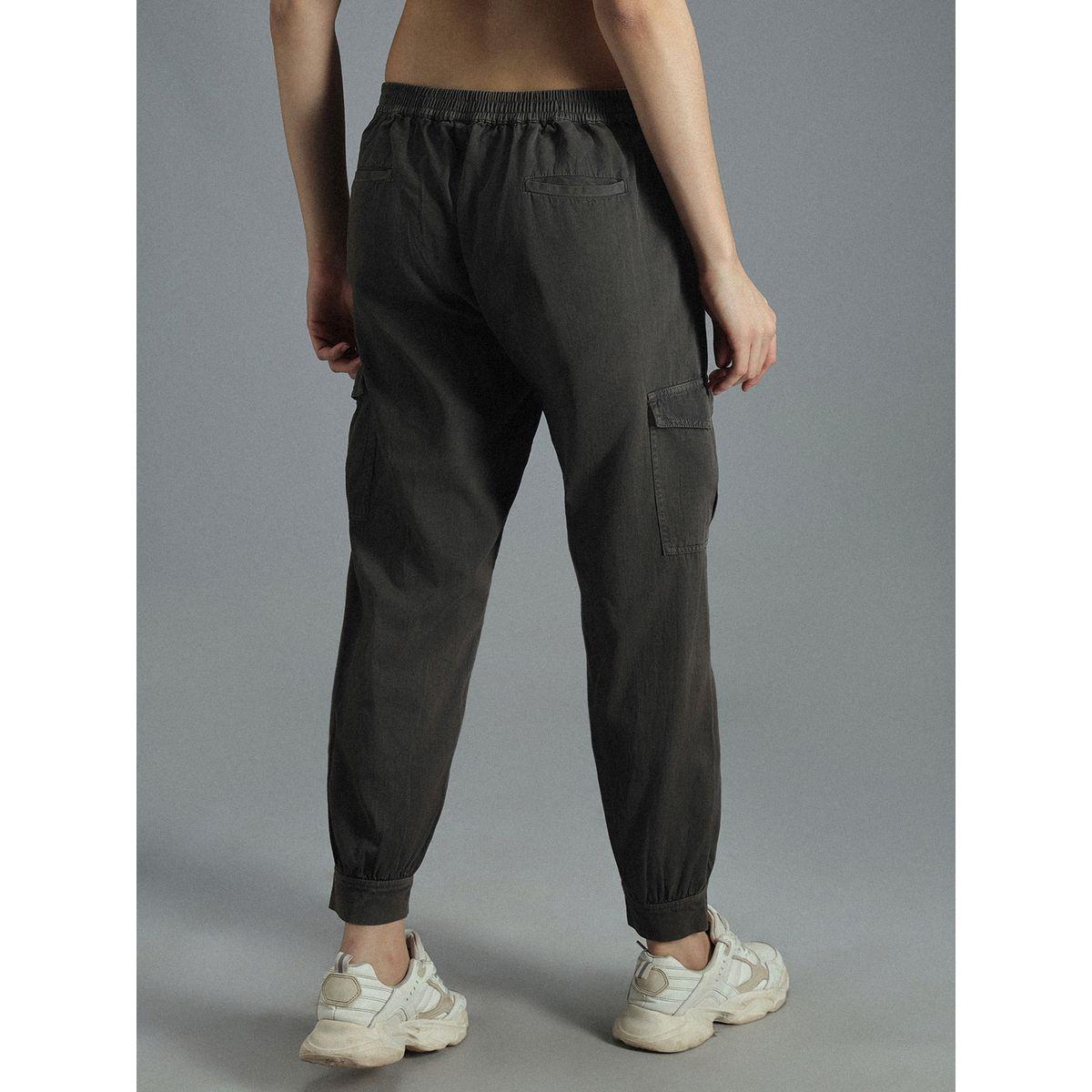 High Star X Styli  Solid Woven Trousers with Side Pocket-women-clothing-bottoms-trousers-image-3