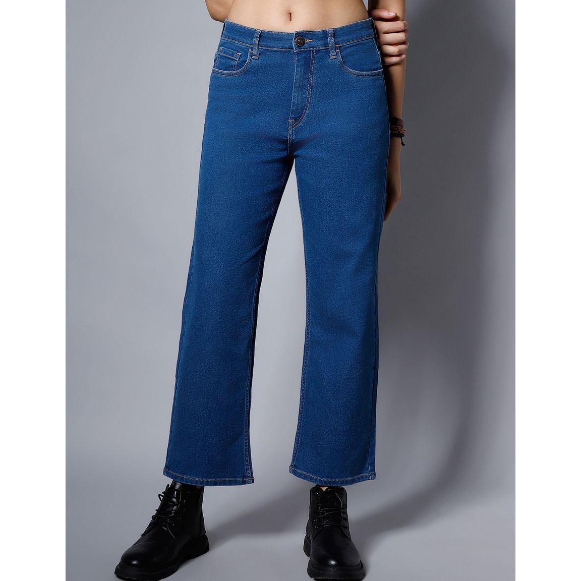 High Star X Styli  Mid Rise Stretchable Straight Fit Jeans-women-clothing-bottoms-jeans-image-2