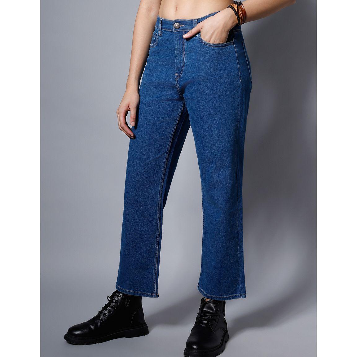 High Star X Styli  Mid Rise Stretchable Straight Fit Jeans-women-clothing-bottoms-jeans-image-3
