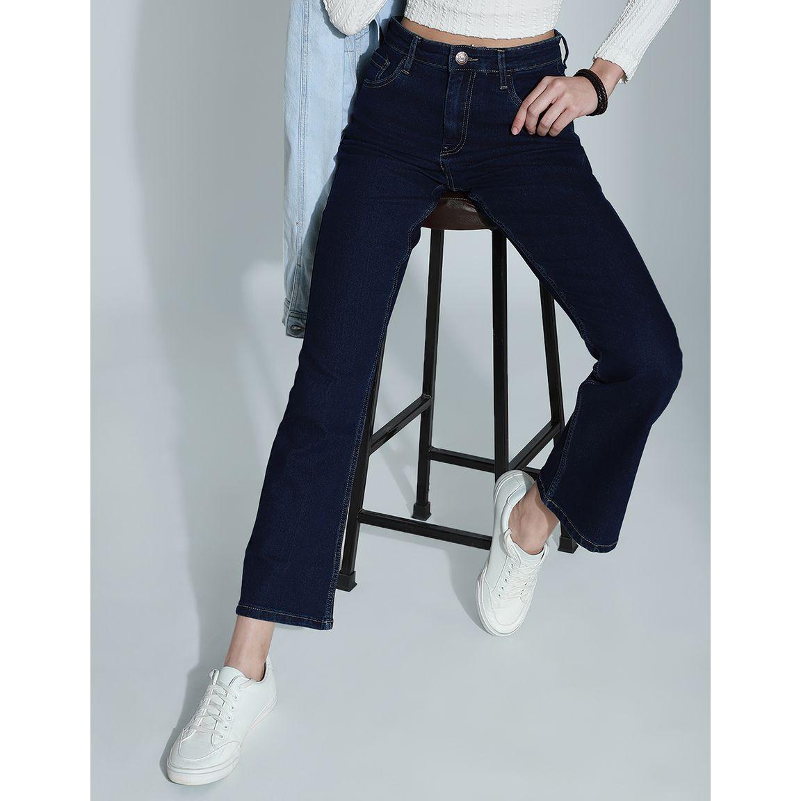 جينز بنسيج قابل للتمدد مع خصر عالي هاي ستار × ستايلي-women-clothing-bottoms-jeans-image-3