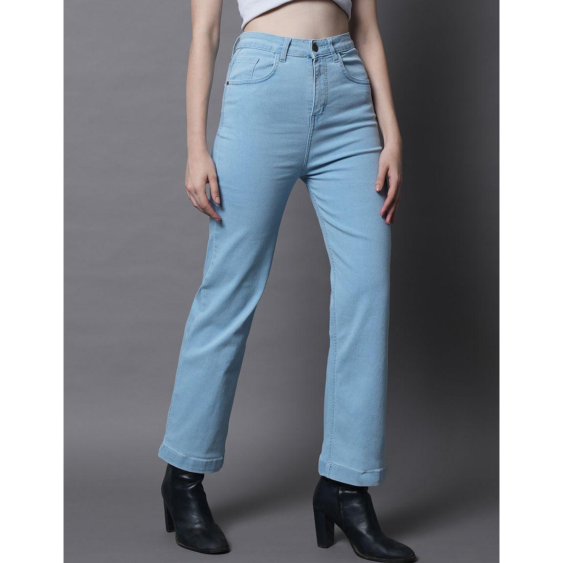 High Star X Styli  High Rise Straight Leg Stretchable Jeans-women-clothing-bottoms-jeans-image-1