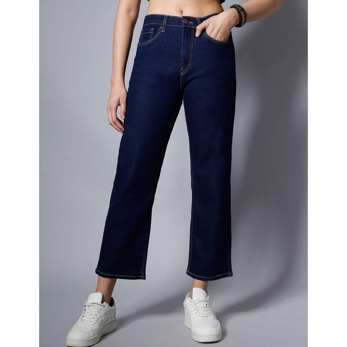 High Star X Styli  High Rise Straight Fit Stretchable Jeans-women-clothing-bottoms-jeans-image-2