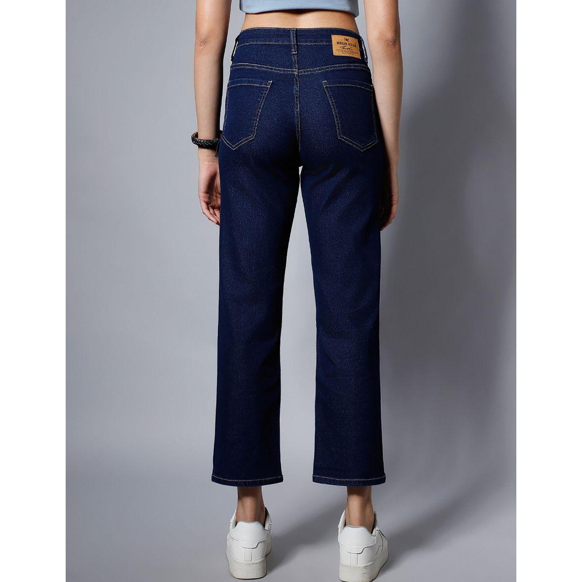 High Star X Styli  High Rise Straight Fit Stretchable Jeans-women-clothing-bottoms-jeans-image-4