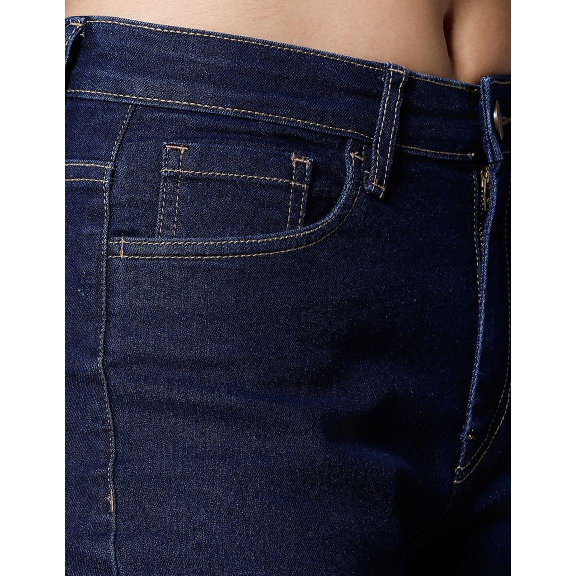 High Star X Styli  High Rise Straight Fit Stretchable Jeans-women-clothing-bottoms-jeans-image-5
