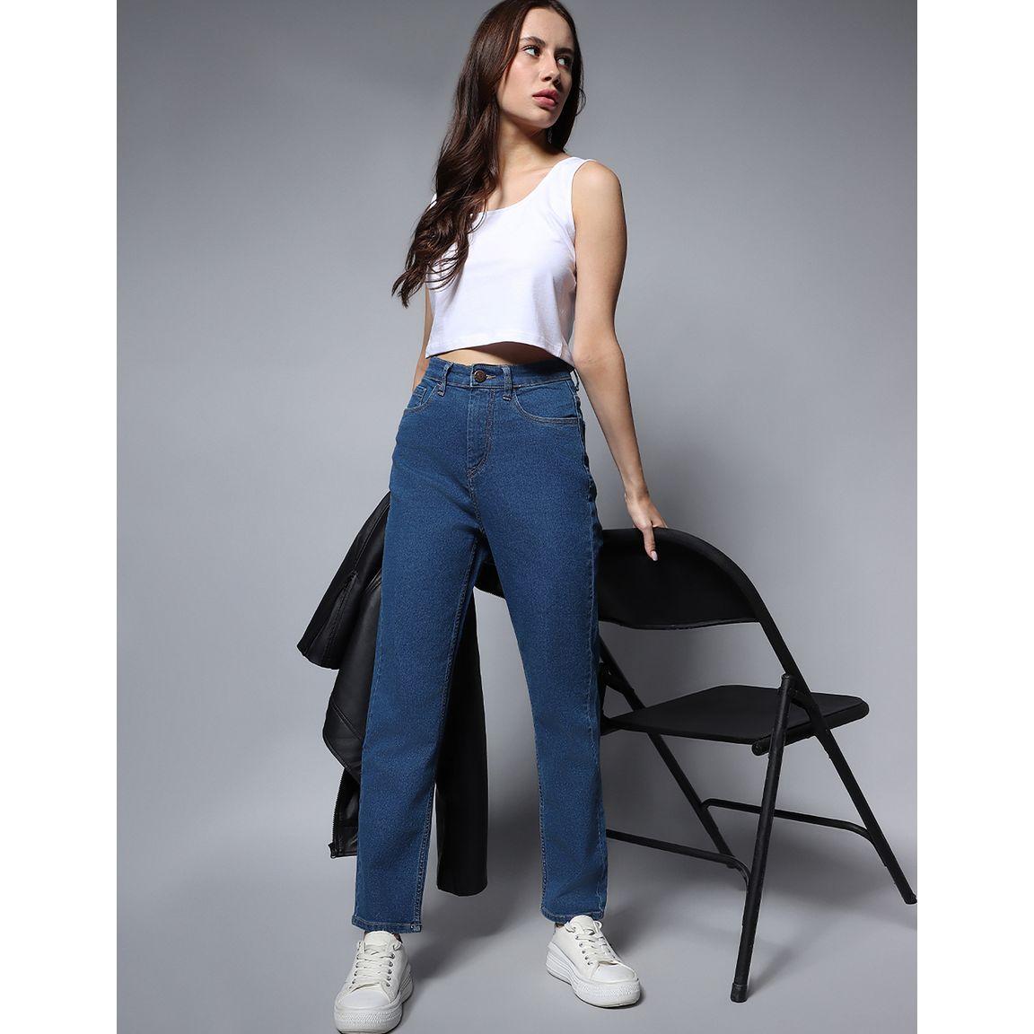 High Star X Styli  High Rise Stretch Straight Fit Jeans-women-clothing-bottoms-jeans-image-1