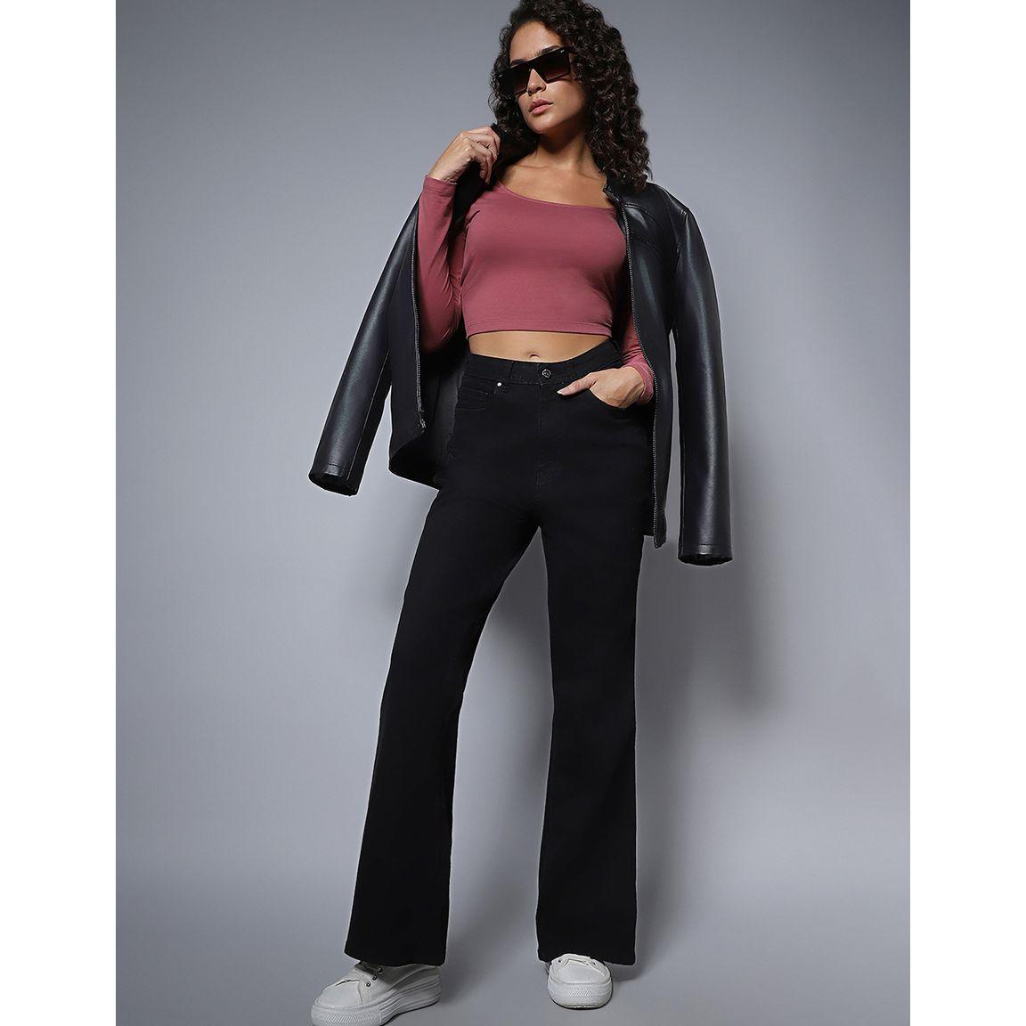 High Star X Styli  High Rise Stretch Flare Fit Jeans-women-clothing-bottoms-jeans-image-2