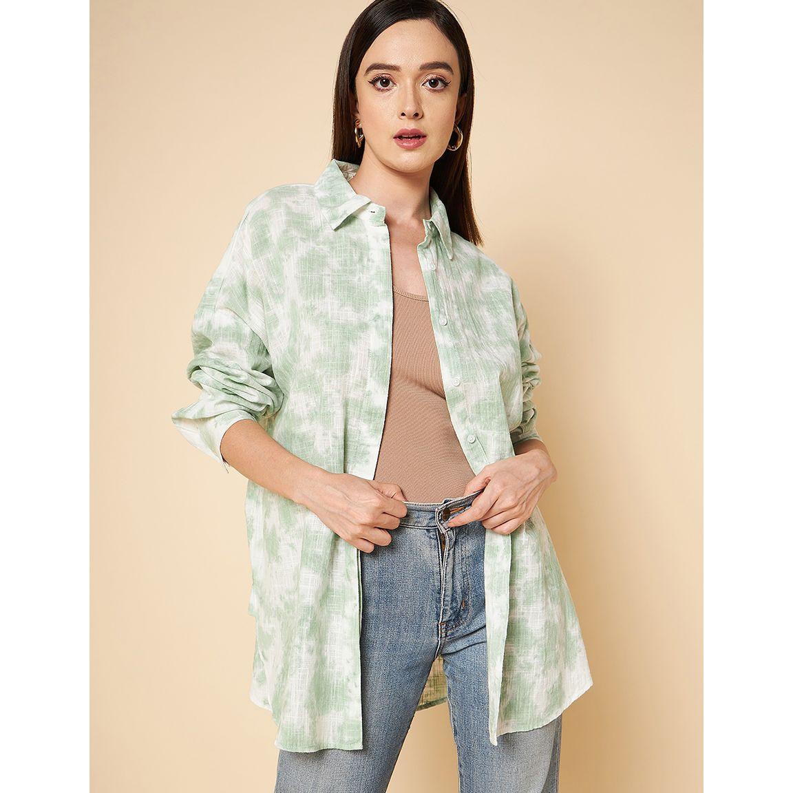 بلوزة واسعة بتفاصيل بارزة الملمس-women-clothing-shirtsandblouses-shirts-image-1