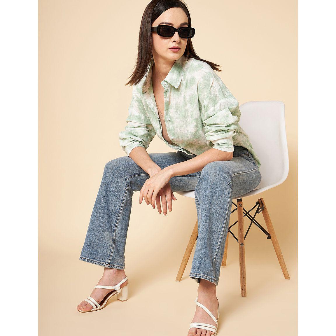 High Star Oversized Textured Tie & Dye Shirt-women-clothing-shirtsandblouses-shirts-image-2