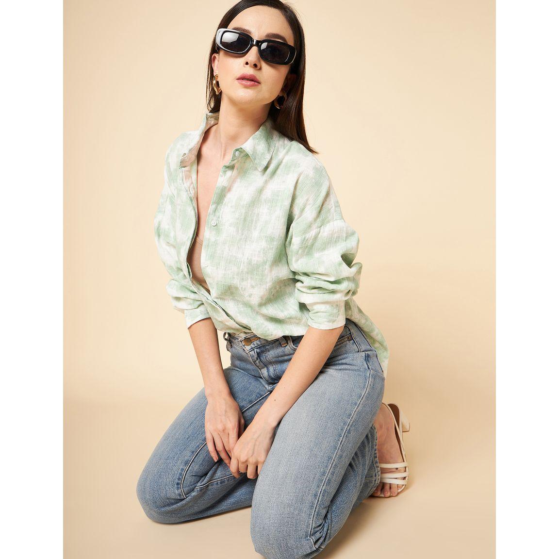بلوزة واسعة بتفاصيل بارزة الملمس-women-clothing-shirtsandblouses-shirts-image-5
