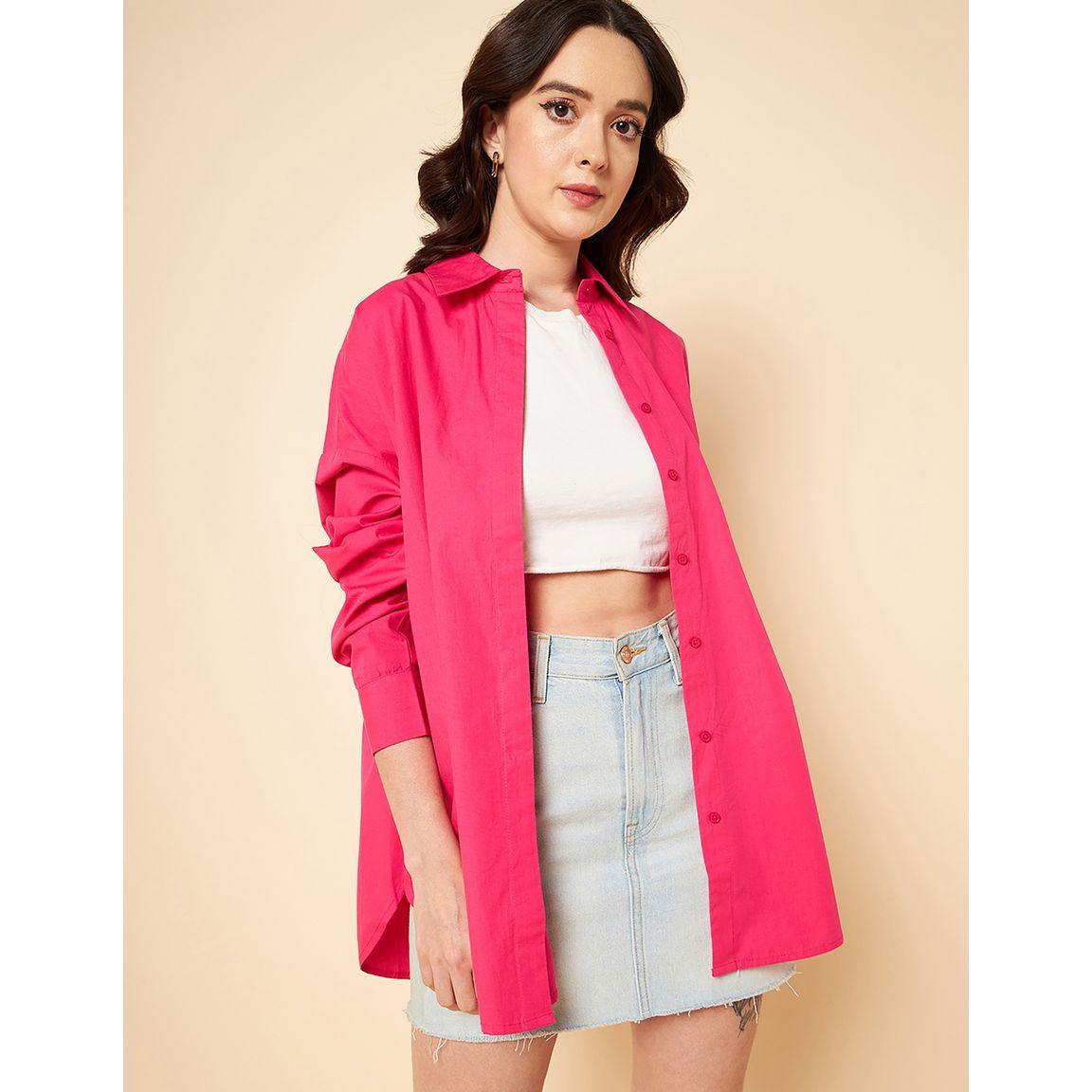 High Star X Styli  Oversized Solid Longline Shirt-women-clothing-shirtsandblouses-shirts-image-3