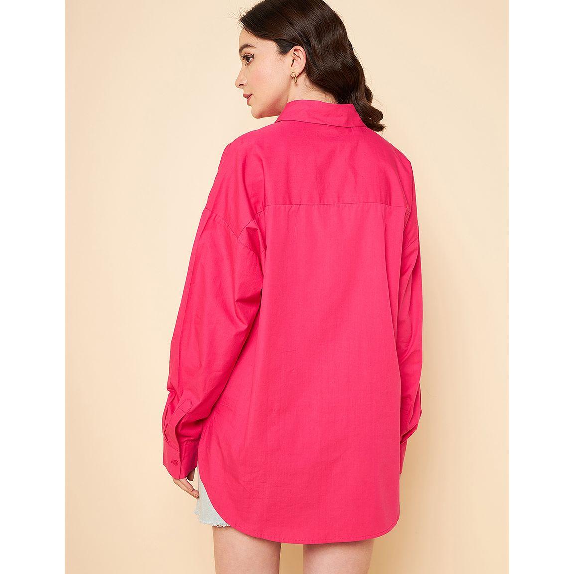 High Star X Styli  Oversized Solid Longline Shirt-women-clothing-shirtsandblouses-shirts-image-5