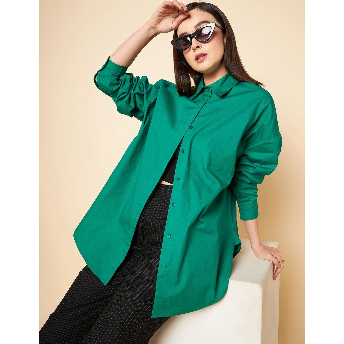 High Star X Styli  Oversized Solid Longline Shirt-women-clothing-shirtsandblouses-shirts-image-2