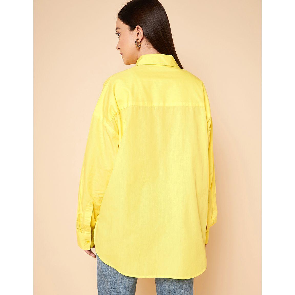 High Star X Styli  Oversized Solid Curved Hem Shirt-women-clothing-shirtsandblouses-shirts-image-5