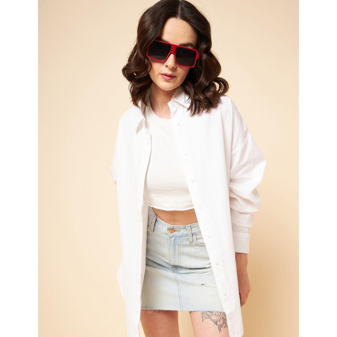 High Star Oversized Solid Button Front Shirt-women-clothing-shirtsandblouses-shirts-image-5