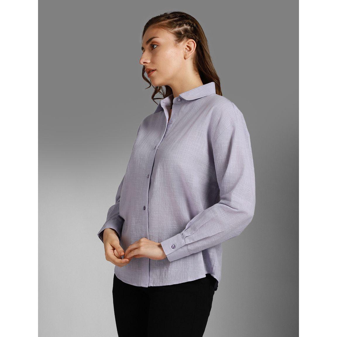 بلوزة بقصة بوكسي مع ياقة سبريد-women-clothing-shirtsandblouses-shirts-image-2