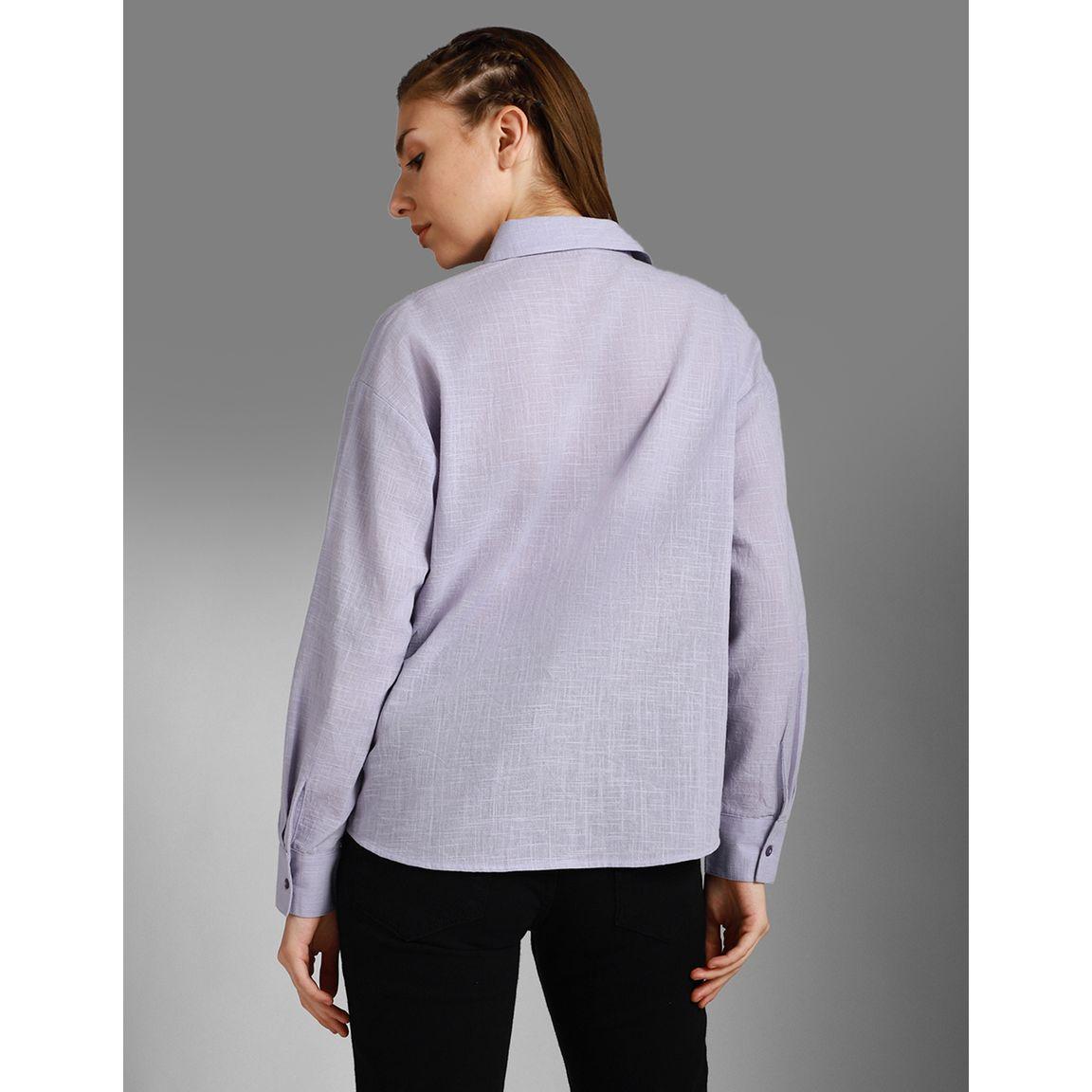 High Star Boxy Fit Textured Spread Collar Shirt-women-clothing-shirtsandblouses-shirts-image-3