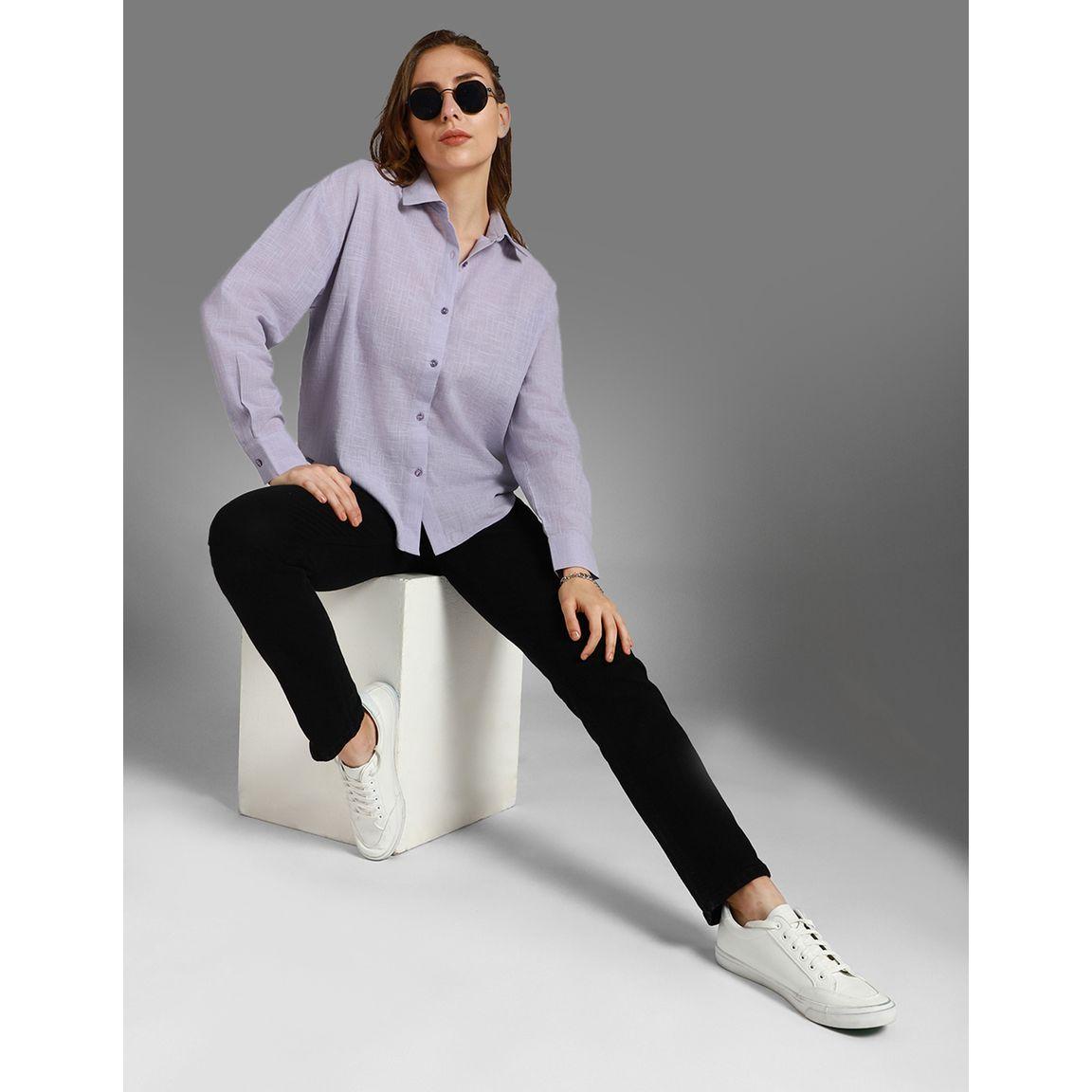بلوزة بقصة بوكسي مع ياقة سبريد-women-clothing-shirtsandblouses-shirts-image-5