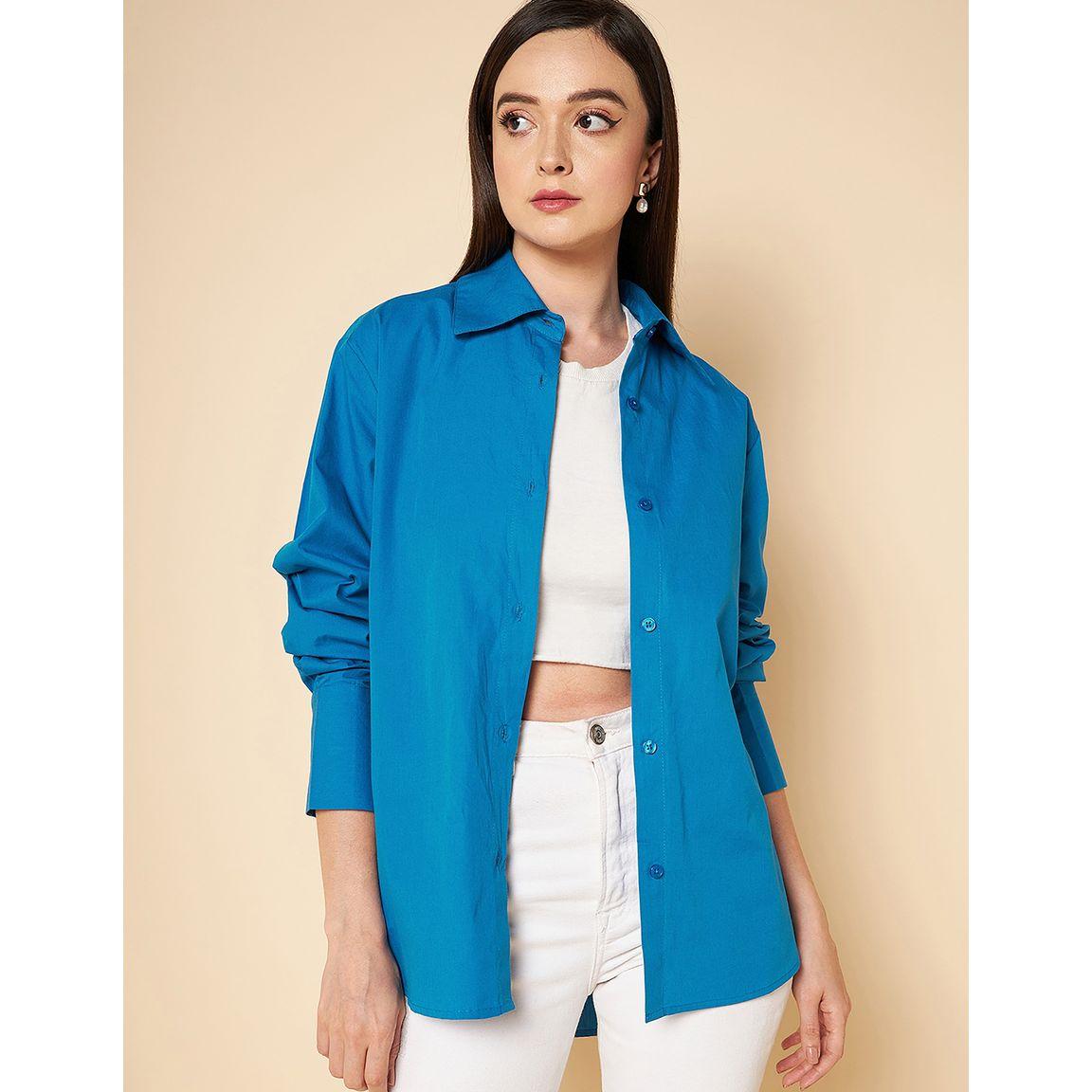 بلوزة بقصة بوكسي وحافة منحنية-women-clothing-shirtsandblouses-shirts-image-5