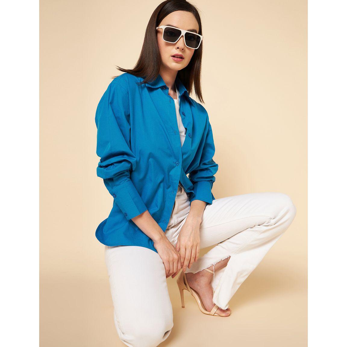 بلوزة بقصة بوكسي وحافة منحنية-women-clothing-shirtsandblouses-shirts-image-4