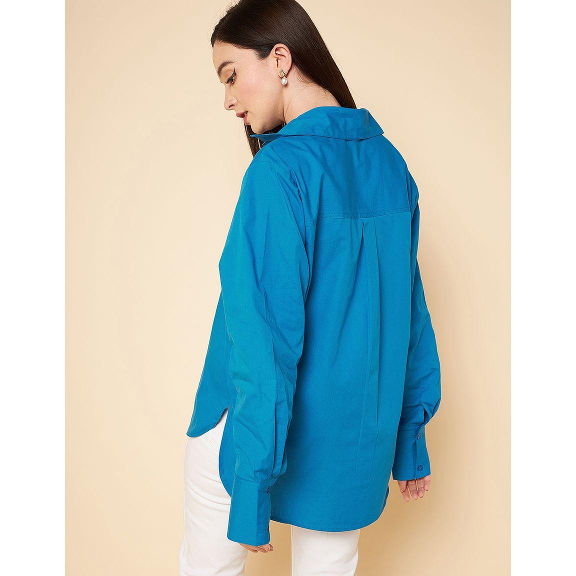 High Star Boxy Fit Solid Curved Hem Shirt-women-clothing-shirtsandblouses-shirts-image-4