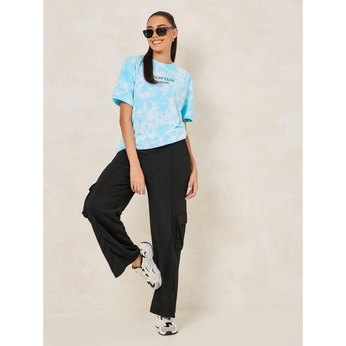 Styli Oversized Tie and Dye Turn-Up Sleeve T-Shirt-women-clothing-tshirts-image-2