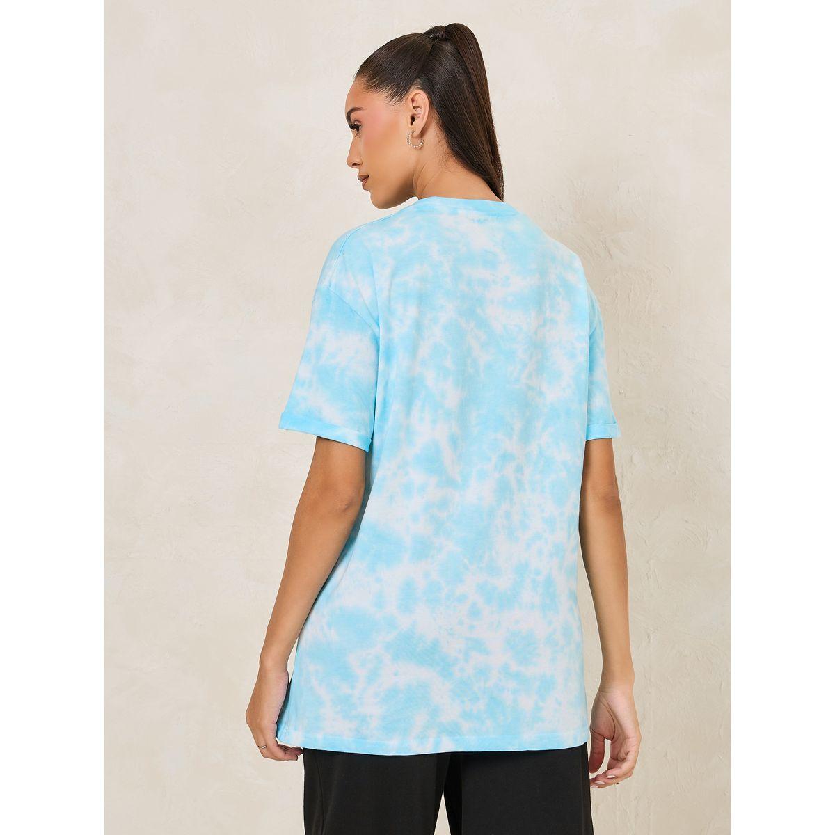 Styli Oversized Tie and Dye Turn-Up Sleeve T-Shirt-women-clothing-tshirts-image-5