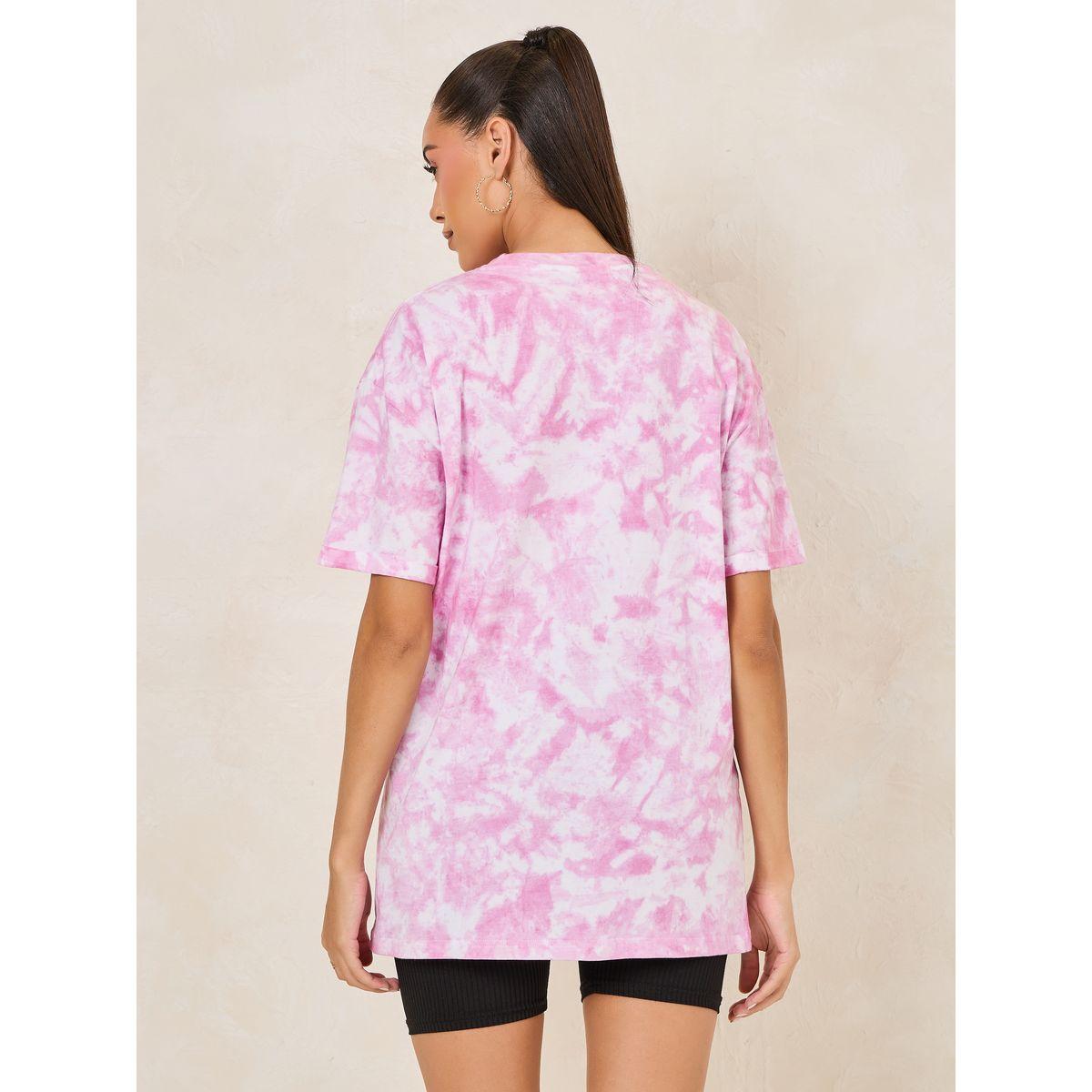 Styli Oversized Tie and Dye Turn-Up Sleeve T-Shirt-women-clothing-tshirts-image-5